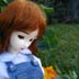 side shot with flower and carrot wig
